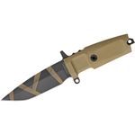 Extrema Ratio Desert Warfare Col Moschin Compact Combat Knife 4.33 inch N690 Plain Blade, Forprene Handles