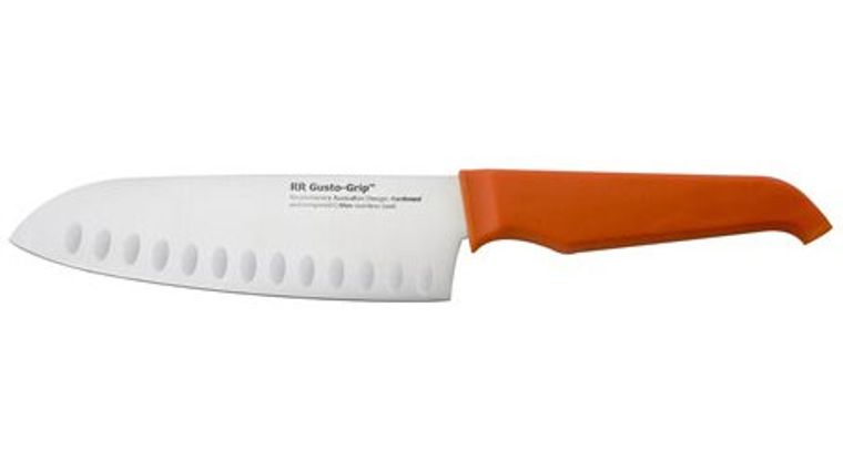 Sisters Saving Cents » Furi Rachael Ray Gusto-Grip 8″ Forged Chef's Rocker  Knife w/ Stainless Steel $14.99 = FREE Shipping