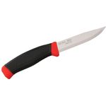Morakniv Mora of Sweden Red Clipper Knife 3.9 inch Carbon Steel Blade, Black Rubber Handle