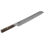 Zwilling J.A. Henckels Miyabi Black 5000MCD67 9.5 inch Damascus Bread Knife, Big Leaf Maple Burl Wood Handle