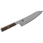 Zwilling J.A. Henckels Miyabi Black 5000MCD67 7 inch Damascus Rocking Santoku Knife, Big Leaf Maple Burl Wood Handle