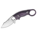 Walther KDK Folding Karambit 2.32 440C Black Serrated Hawkbill Blade,  Black Synthetic Handle with Finger Ring Pommel, Nylon Pouch - KnifeCenter -  5.0764-US