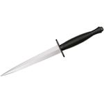 Sheffield SHE007 Fairbairn Sykes British Commando Dagger 6-7/8 inch Satin Blade, Leather Sheath
