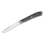 KAI 5700 Personal Folding Steak Knife 3.25 inch Satin Blade, Zytel Handles, Leather Sheath