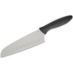 Kershaw 1782 6.5 inch Santoku Knife, Black Polypropylene Handle, Slotted Sheath