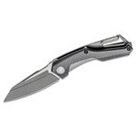 Kershaw 1220 Reverb Folding Knife 2.5 inch Two-Tone Sheepsfoot Blade, G10 Handle with Carbon Fiber Overlay