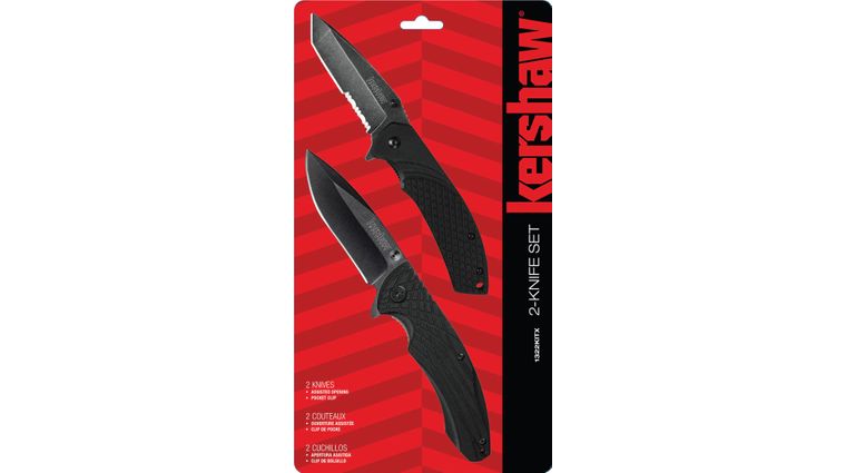 Reviews and Ratings for Kershaw 1322KITX 2-Knife Set, Assisted Opening  BlackWash Utility Flipper Knives - KnifeCenter