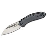 Kershaw 5505 Turismo KVT Assisted Flipper Knife 2.9 inch D2 Satin Drop Point Blade, Black Oxide Stainless Steel Handles