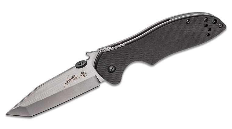 Kershaw Emerson 6034T CQC-7K Folding Knife 3.25 inch Two-Tone Tanto Blade, G10 and Stainless Steel Handles