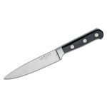 Lamson USA 6 inch Midnight Forged Utility Knife, Black G10 Handle