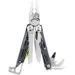  Leatherman Signal - Camping and survival multi-tool with 19  built-in tools, all-locking features, fire-starting ferro rod, hammer and  safety whistle, made in USA, in black and silver, nylon holster : Sports