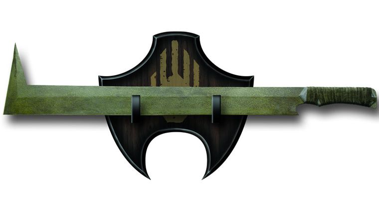 Details about   The Uruk-Hai Scimitar Sword LOTR 31" With Table Stand 