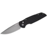 Pro-Tech Tactical Response 3 Auto TR-3 MC1 @ SRKT Stonewash Magnacut Drop  Point Automatic Blade Black Aluminum Fish Scale Handle Slide Safety Push  Button