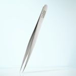 Rubis Swiss Made Stainless Steel Point Classic Tweezers (1K002)