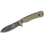 ESEE Knives Ashley Game Knife (AGK) Fixed 3.5 inch 1095 Black Stonewashed Blade, Canvas Micarta Handles, Leather Sheath