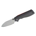 Sandrin Knives TCK 2.0 Slipjoint Folding Knife 3.1 Polyhedral Tungsten  Carbide DLC Wharncliffe Blade, Black PVD Stainless Steel Handles -  KnifeCenter