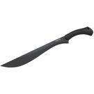 Schrade Priscilla Makhaira Brush Sword 16.06 inch Black Powder Coated Blade, Black TPE Handles, Thermoplastic Sheath