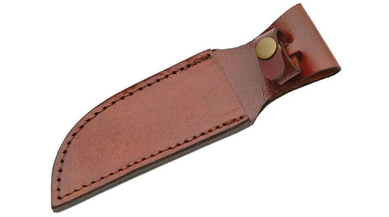 SH1161 Brown Leather Fixed Blade Knife Sheath 5 Inch