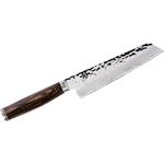 Shun TDM0782 Premier Master Utility Knife 6.5 inch Hammered Blade, PakkaWood Handle