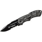 S/&W Black Ops MAGIC Assisted 3.4/" Black Combo Drop Point Blade Handles Alum