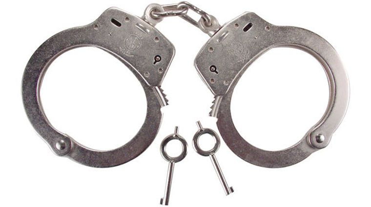 Nickel for sale online Smith & Wesson 350103 Police Double Lock Handcuffs 