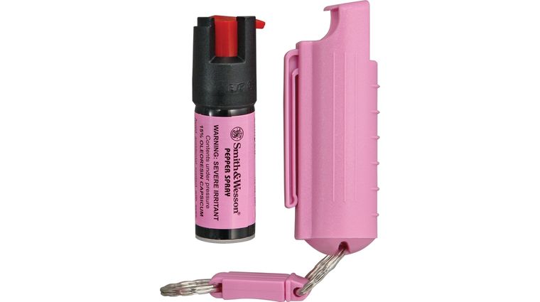 Smith & Wesson Mini Pepper Spray, Pink (0.5 oz.) - KnifeCenter 
