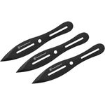 3 Piece Set of 9 Throwing Knives with Nylon Carry Case Rain