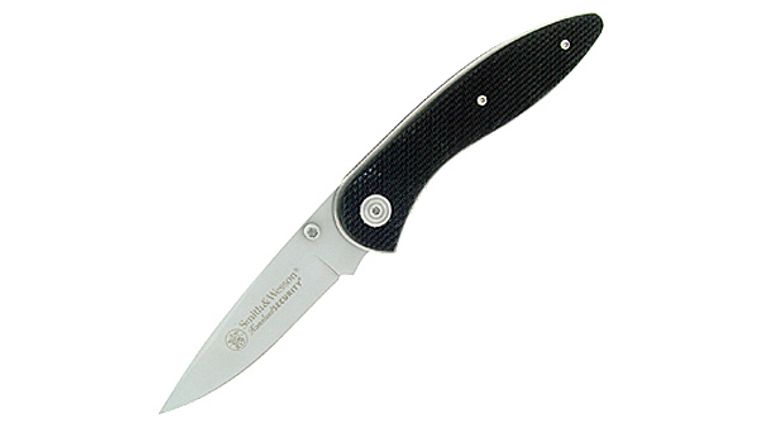 Lamson USA 6 Midnight Forged Utility Knife, Black G10 Handle - KnifeCenter  - 39235