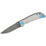 Spartan Blades SHF Custom Harsey Folding Knife 3.95 S45VN Stonewashed  Plain Blade, Blue Plague Doctor Engraved Titanium Handles - KnifeCenter -  SF5 Custom