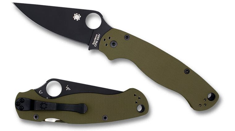 Spyderco Paramilitary 2 (PM2) easy knife sharpening on the Slide Guide 