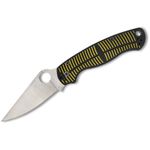 Spyderco Paramilitary 2 Salt Compression Lock Folding Knife 3.45 inch CPM-MagnaCut Satin Blade, Yellow/Black G10 Handles