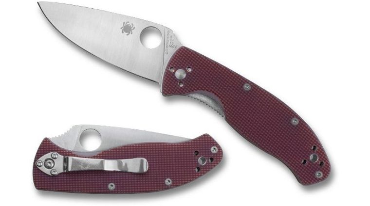 Spyderco Tenacious Folding Knife 3-3/8 Serrated Blade, G10 Handles -  KnifeCenter - C122GS