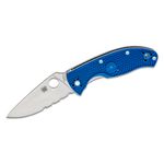 Spyderco Tenacious Folding Knife 3-3/8 Serrated Blade, G10 Handles -  KnifeCenter - C122GS