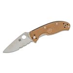 Spyderco Tenacious Folding Knife 3-3/8 Serrated Blade, G10 Handles -  KnifeCenter - C122GS