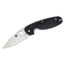Spyderco Emphasis Folding Knife 3.61 inch Satin Combo Blade, Black G10 Handles