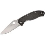 Spyderco Tenacious Folding Knife 3-3/8 Serrated Blade, G10 Handles -  KnifeCenter - C122GS