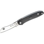 Spyderco Roadie Slipjoint Folder 2.1 inch N690Co Plain Sheepsfoot Blade, Black FRN Handles