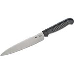 Spyderco Lightweight Kitchen Utility Knife with 6.5 MBS-26 Stainless Steel  Blade and Black Polypropylene Plastic Handle - PlainEdge - K04PBK