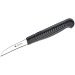 Spyderco Mini Paring Knife 2 inch Plain Wharncliffe Blade, Black Polypropylene Handle