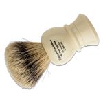 Taylor of Old Bond Street P2190 Pure Badger 8.5 cm Small Travel Shaving  Brush with Travel Case, Faux Ivory - KnifeCenter