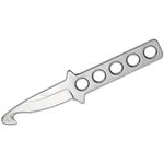 TEKNA Knives Ocean Edge Fixed Dive Knife 3.5 Polished Double Edge  Symmetrical Dagger Blade and Skeletonized Handle, ABS Plastic Sheath -  KnifeCenter - TEK-OE-S-PS