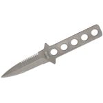 TEKNA Knives Titanium Limited Edition Ocean Edge Fixed Dive Knife 3.5 inch Satin Double Edge Symmetrical Dagger Blade and Skeletonized Handle, ABS Plastic Sheath