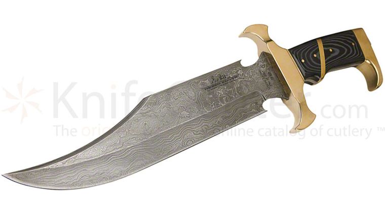 United Gil Hibben 2011 Eclipse Bowie Limited Gold & Damascus