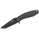 V Nives SFL Tanto Flipper Knife 3.5 inch D2 Black Tanto Blade, Black G10 and Stainless Steel Handles