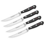 Lamson - 39268 - 4-Piece 5 Premier Forged Serrated Steak Knives Set -  Midnight Black - Sharp Things OKC