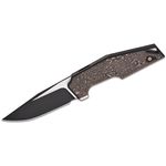 We Knife Company Tashi Bharucha OAO One and Only Nested Frame Lock Flipper  Knife 3.4 CPM-20CV Black Clip Point Blade, Black Integral Titanium Handle  with Timascus Inlays and Clip - KnifeCenter 