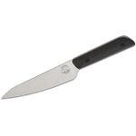 White River Knives Liong Mah Utility Knife 5 inch CPM-MagnaCut Stonewashed Drop Point Blade, Black G10 Handles, No Sheath