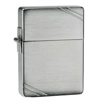 Engraved Crown Stamp™ Chrome Windproof Lighter