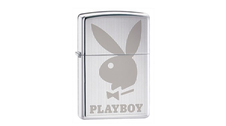 Zippo® High Polish Chrome, Playboy Bunny Vertical - KnifeCenter