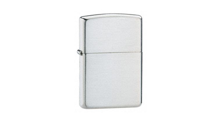 Armor Sterling Silver Zippo Lighter With Brushed Finish, # 27, New In Box